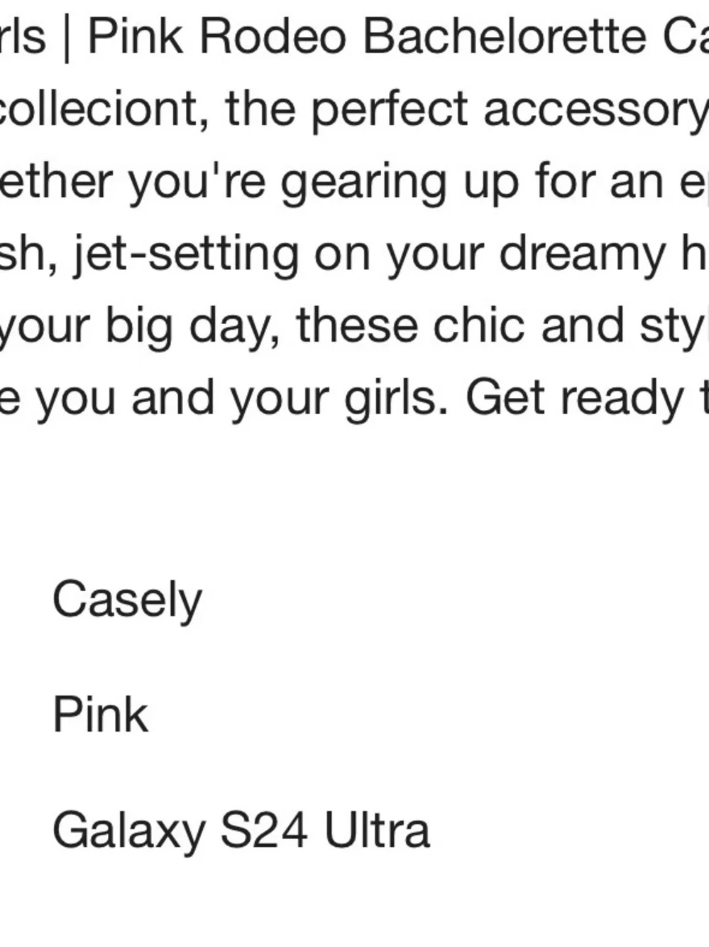 casely pink phone